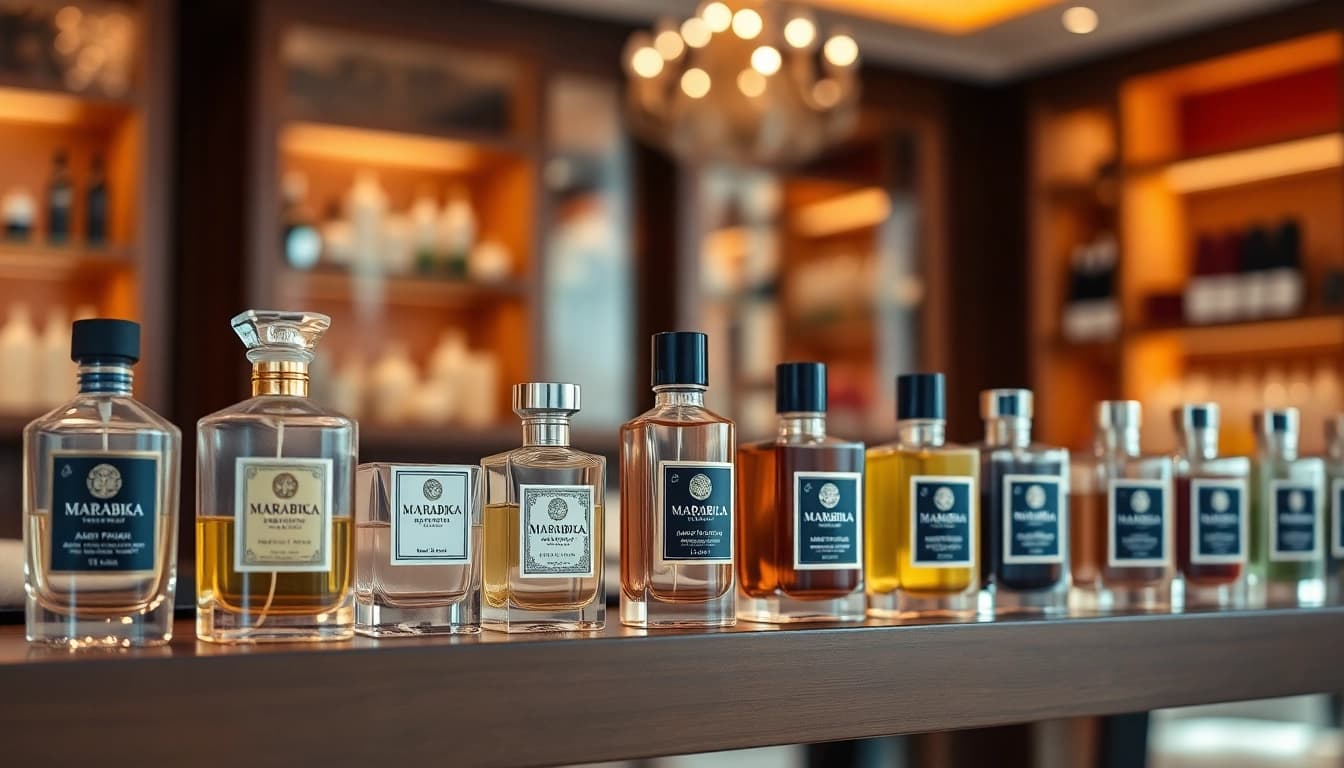 Marabika präsentiert eine Auswahl ausgezeichneter östlicher Parfums in stilvollen Flaschen.