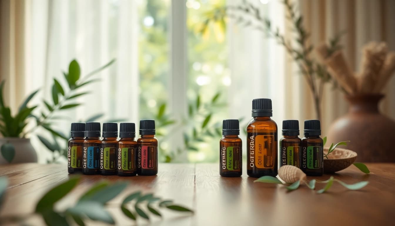 Erhalte doTERRA Öle günstiger in einem eleganten Spa-Umfeld mit beruhigenden Farben.
