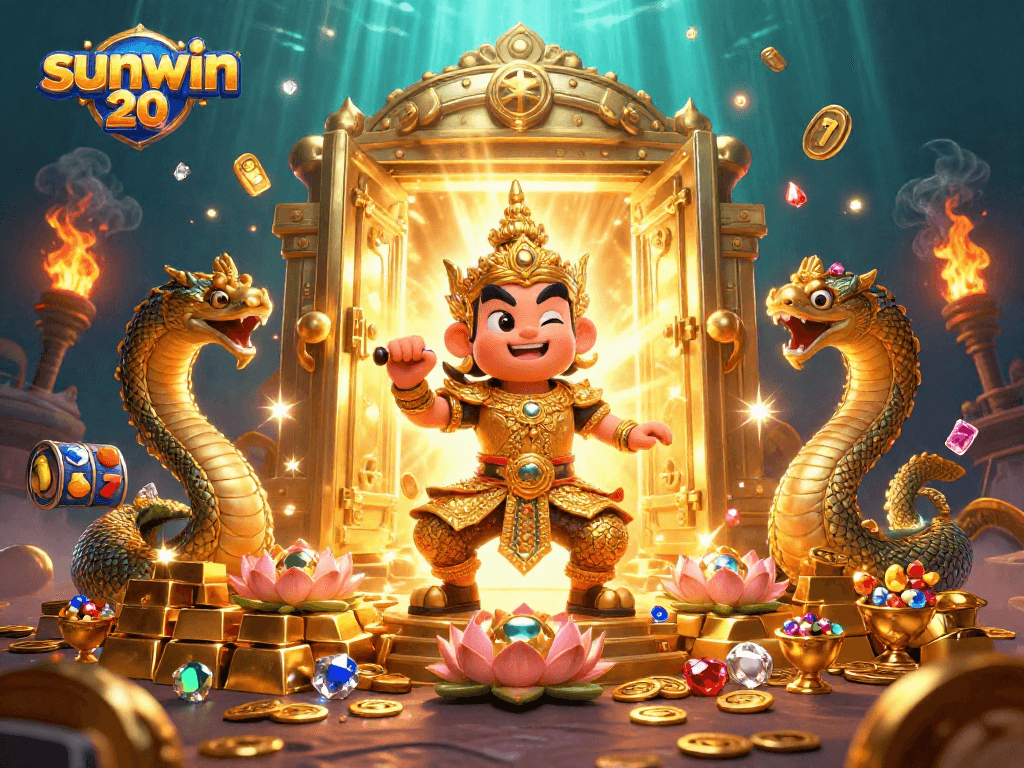 Play safes with sunwin 20 as epic guardians of fortune guard a treasure vault loaded with riches.