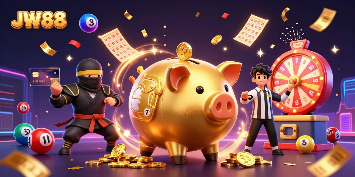 Experience exciting gaming at JW88 with a vibrant scene of chaos, energy, and rewards