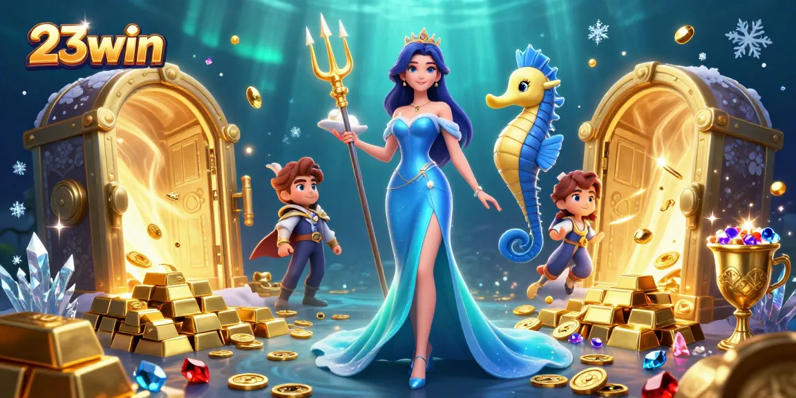 Engage with 23win for an electrifying undersea treasure experience featuring vivid casino elements.