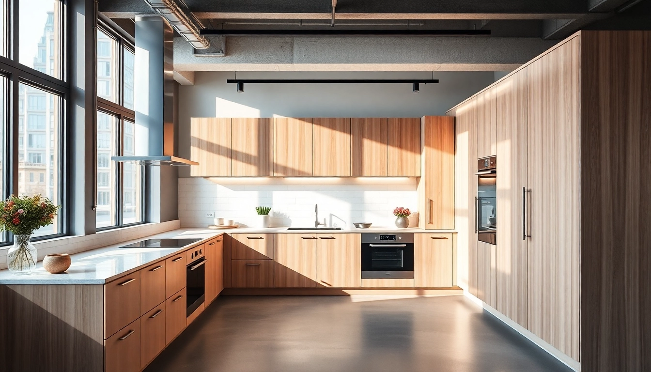 Küchenstudio in Frankfurt am Main zeigt modernes Küchendesign mit eleganten Möbeln und Geräten.