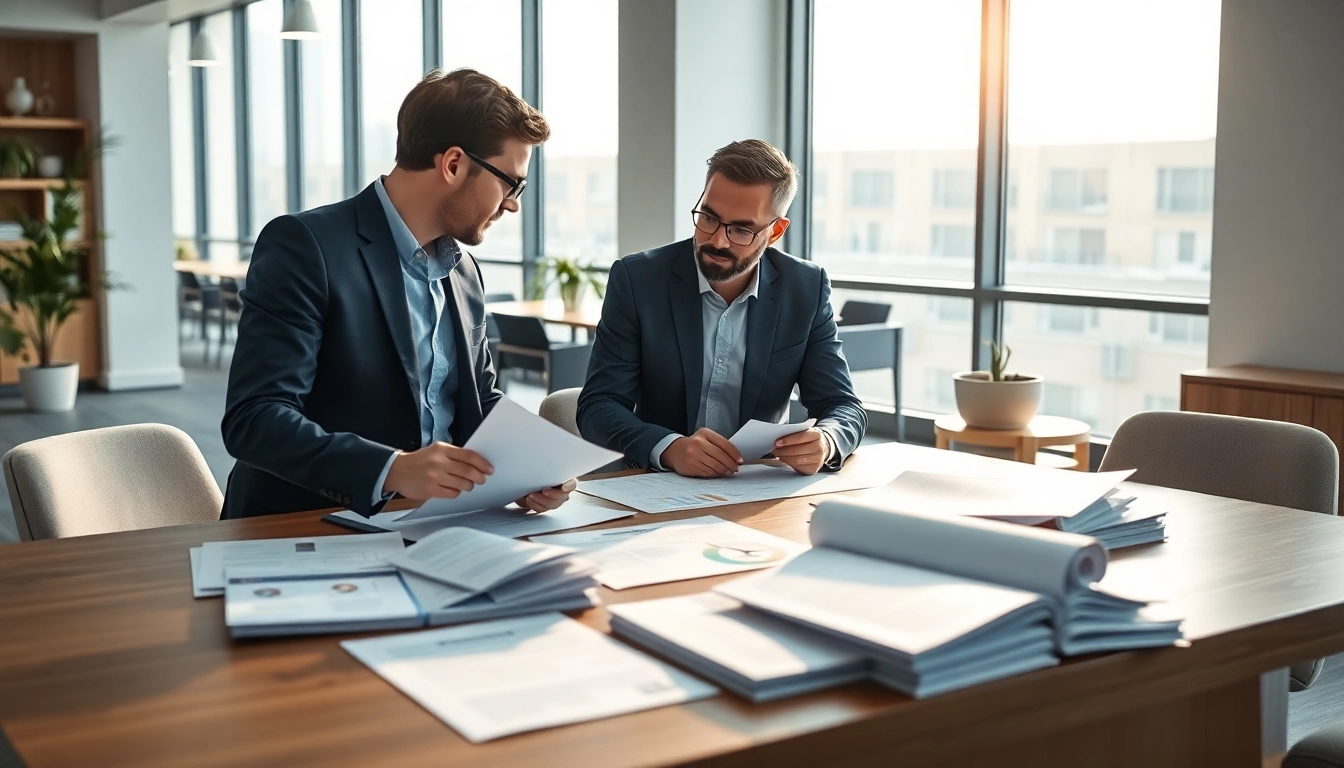 Headhunter Ingenieure beraten Ingenieure in modernem Büro über ihre Karriereoptionen.