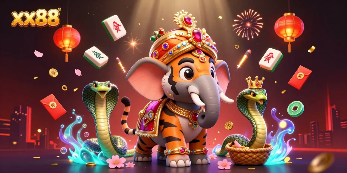 Play and win at xx88 with an engaging 3D illustration of vibrant casino elements.