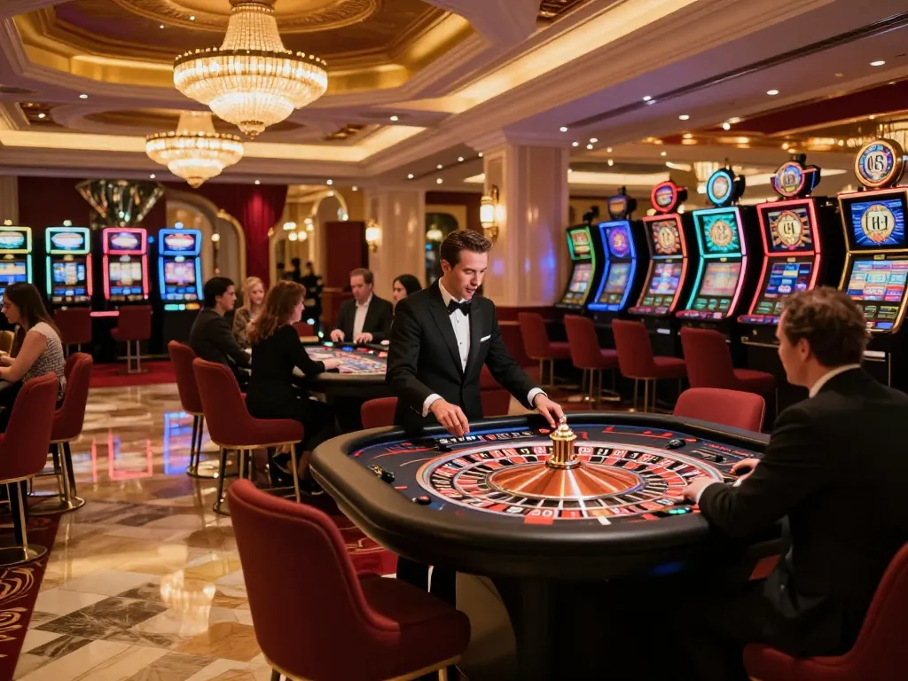 A dynamic scene of roulette action at O8net3 casino with players placing bets.