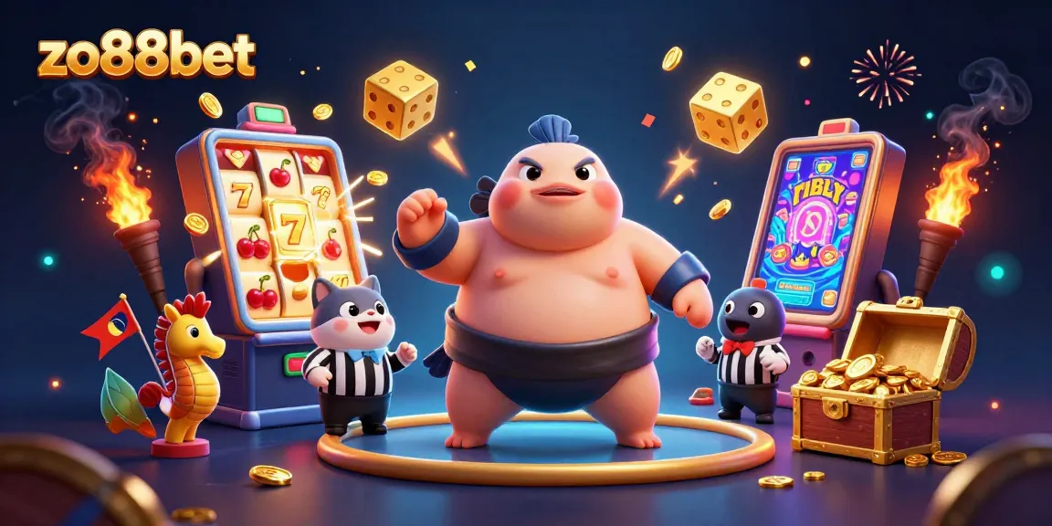 Experience thrilling wins at zo88bet with this vibrant underwater casino scene featuring fun characters and game elements.