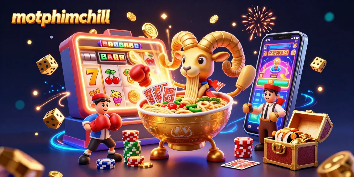 Experience thrilling fun with motphimchill featuring a dynamic casino scene full of game elements and vibrant characters.
