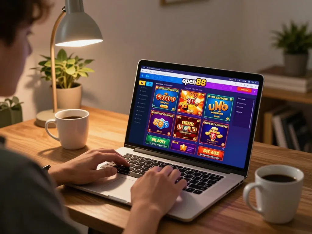 Experience thrilling gameplay on the open88 platform while enjoying a cozy home environment.