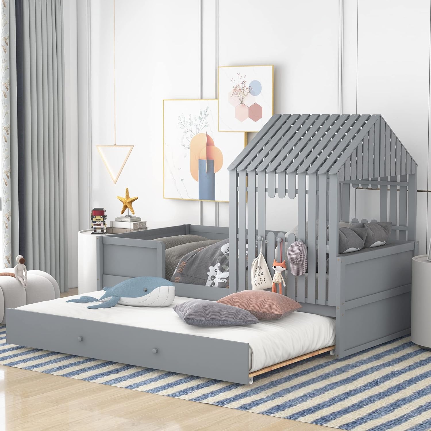 Für ruhige Nächte und schöne Träume: Hausbett 120x200 mit Lattenrost