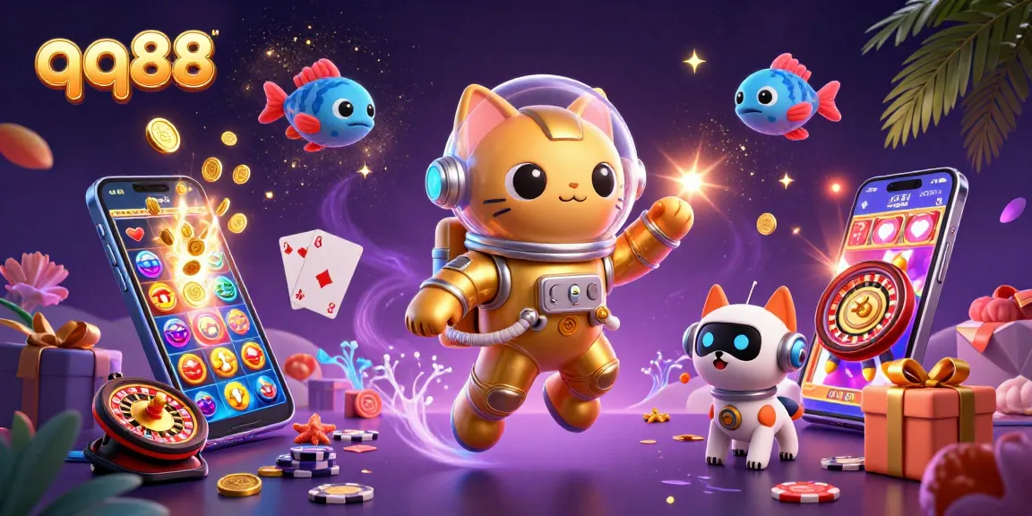 Experience thrilling gaming at qq88 with vibrant slot games, golden coins, and exciting characters.
