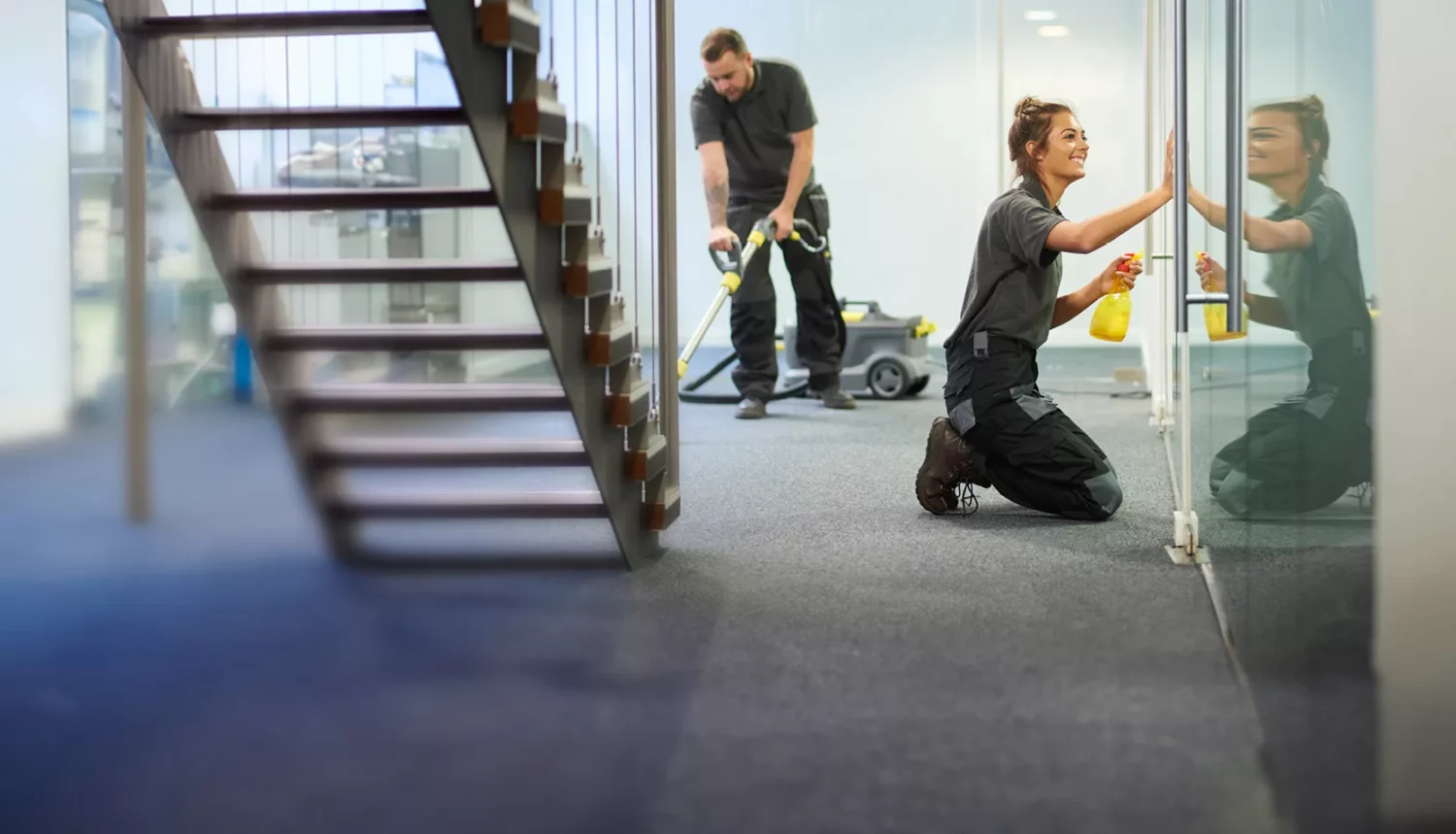 Gebäudereinigung für hygienische und repräsentative Geschäftsräume