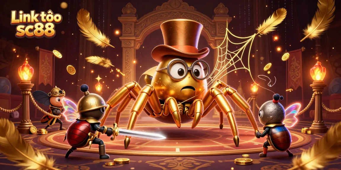 Experience thrilling games with Link vào sc88 featuring a golden tarantula and brave knight.