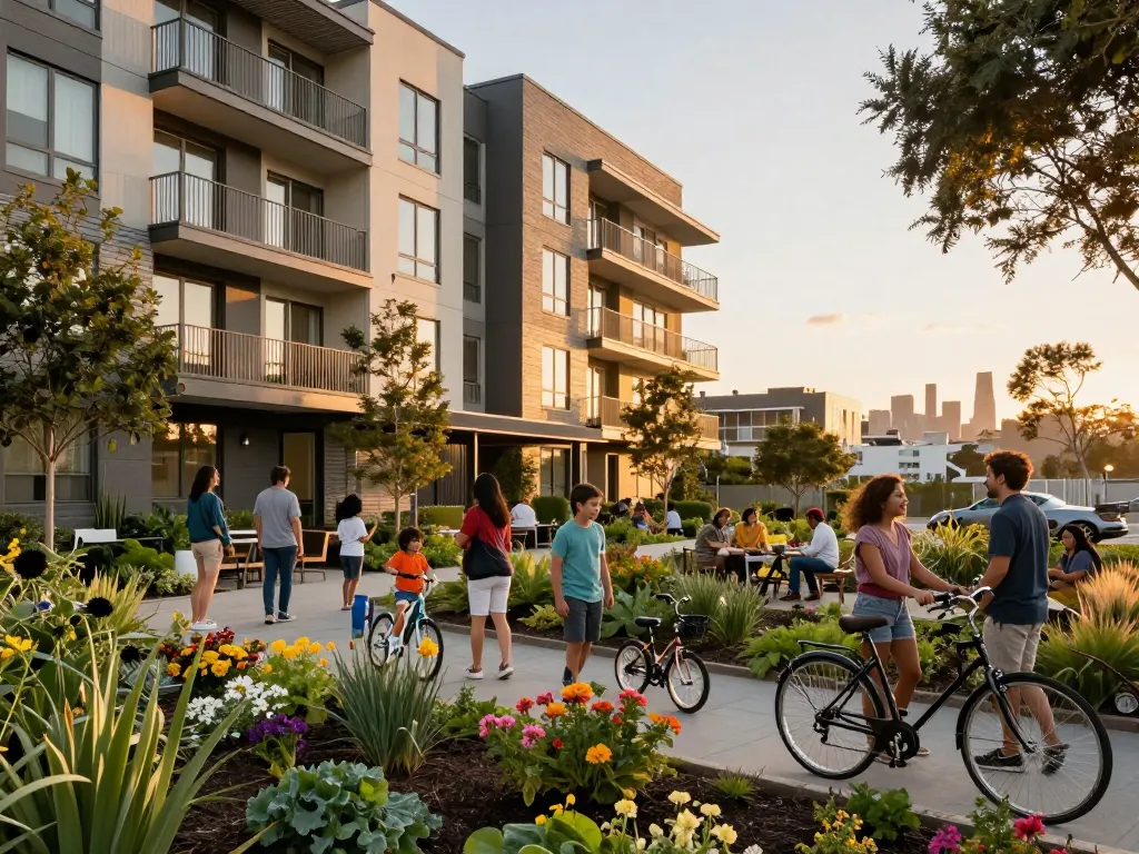 Community gathering at Five88 apartments showcasing vibrant living spaces and interactions.
