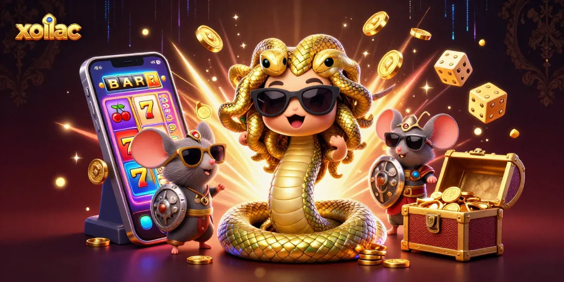 Xoilac players hit the jackpot with vibrant slot machine bursting with winnings and action