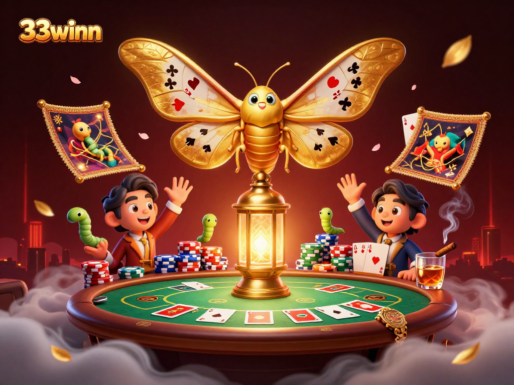 Experience thrilling casino action with 33winn showcased in vibrant 3D illustration.