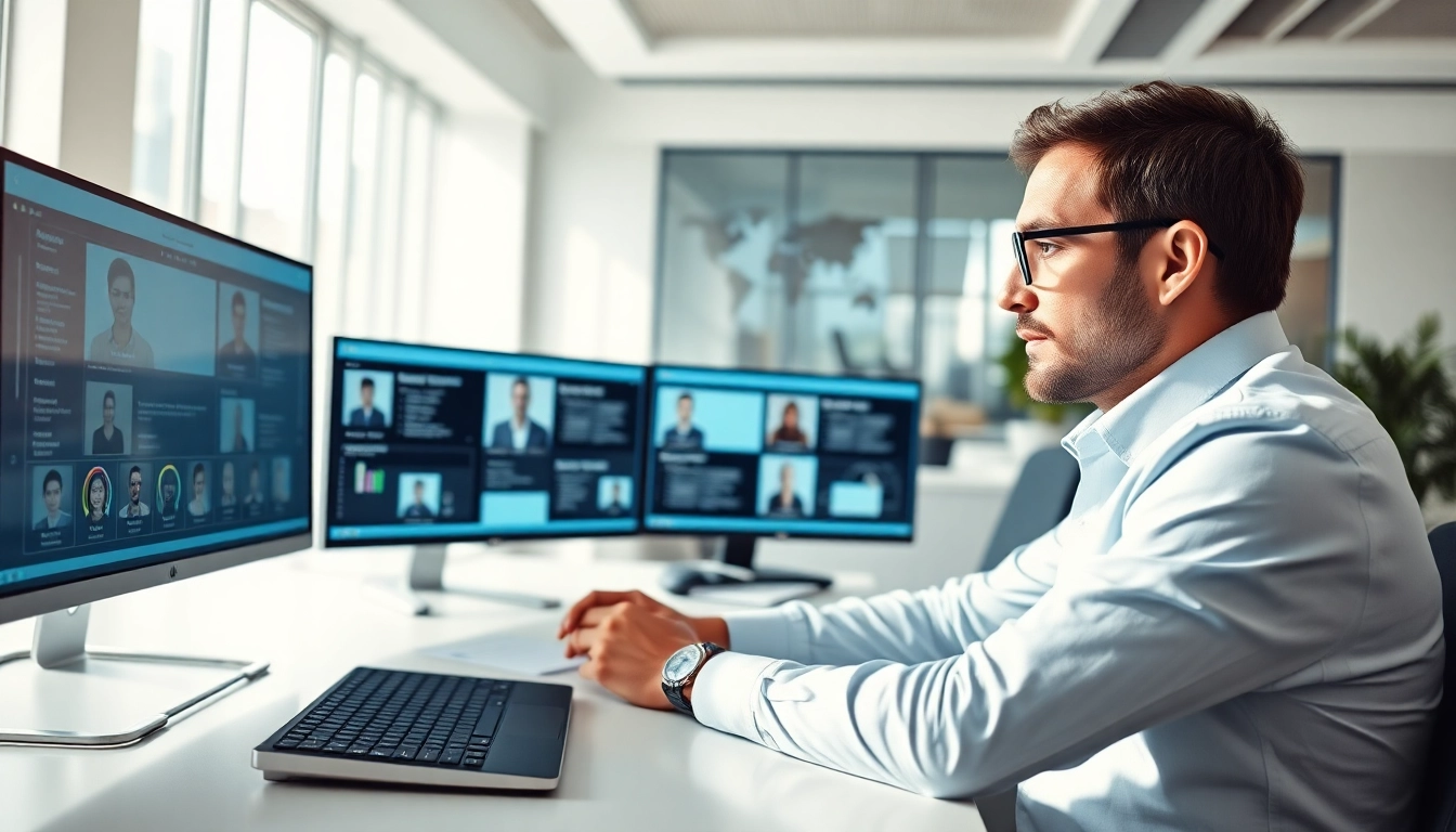 Headhunter Ingenieure sucht nach Talenten in einem modernen Büro mit hellen Farben.