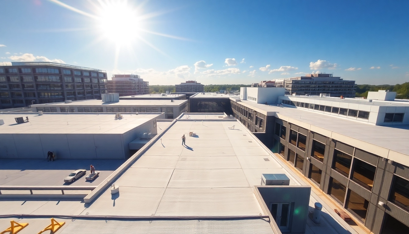 DACHFLÄCHEN VERPACHTUNG: Ein Gewerbegebäude mit ungenutzten Dächern, perfekt für Solarprojekte.