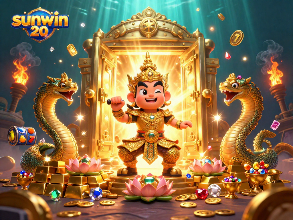 Play safes with sunwin 20 as epic guardians of fortune guard a treasure vault loaded with riches.