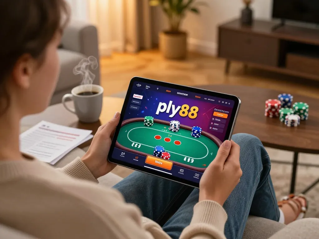Engaging in a dynamic pfly88 online casino poker game from a cozy home environment