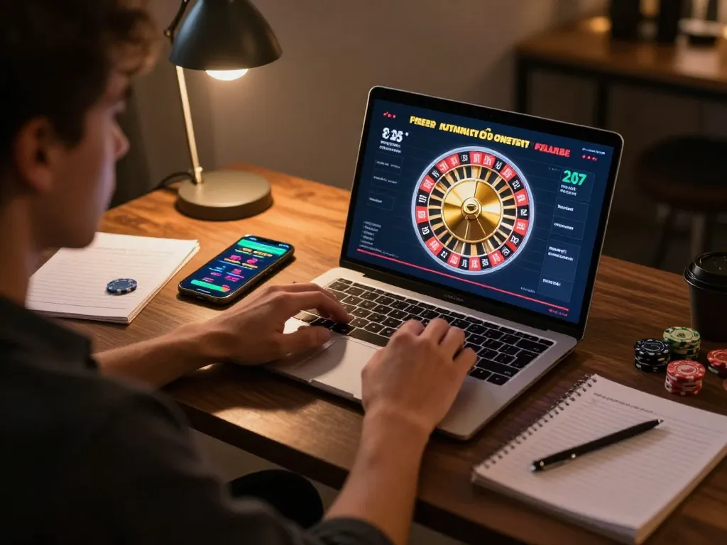 Player enjoying an online roulette game at fc88 casino, highlighting interactive gameplay and strategy.