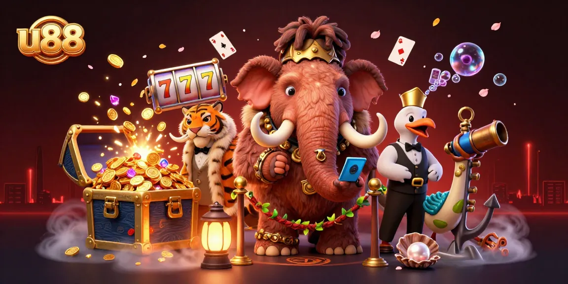 u88 casino bouncer checks ID at entrance with shimmering slot reels and colorful gems