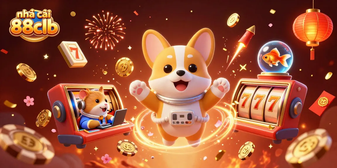 Experience the excitement of nhà cái 88clb with a vibrant 3D casino scene showcasing playful characters and dynamic elements.