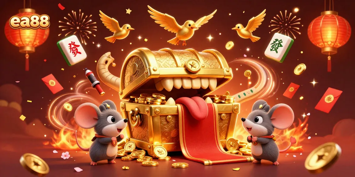 Engage with the vibrant energy of ea88 in a lavish casino setting featuring unique rewards and festive elements.
