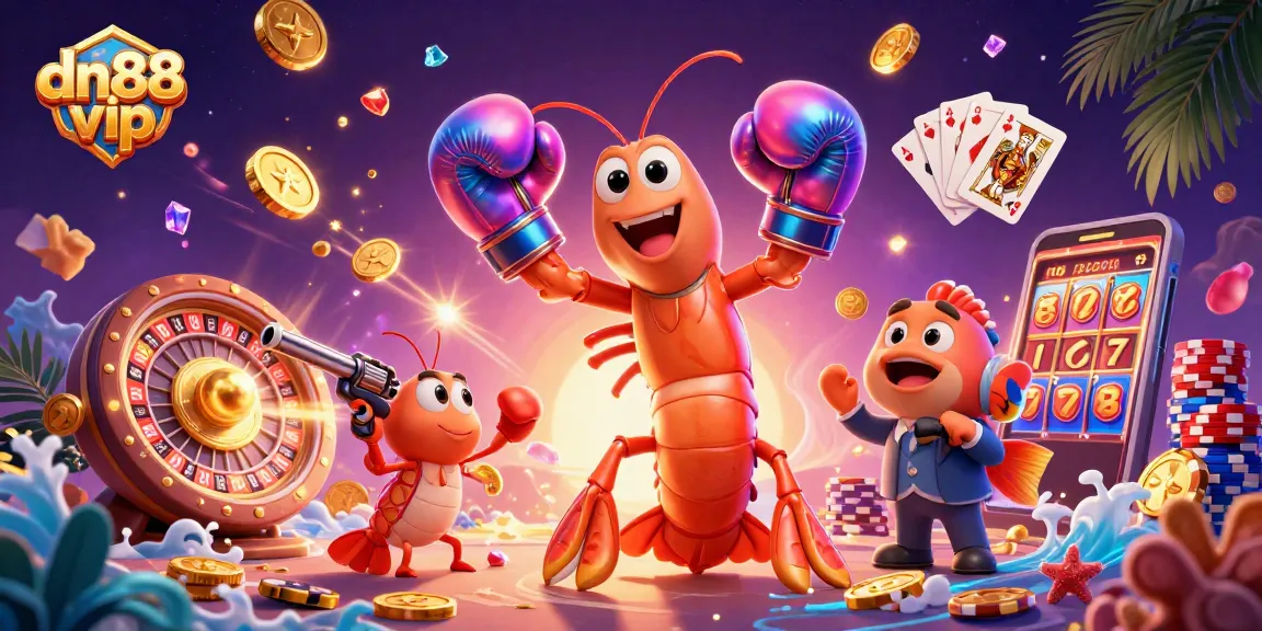 Experience the excitement of dn88 vip with dynamic gaming elements, vibrant characters, and dazzling casino visuals.