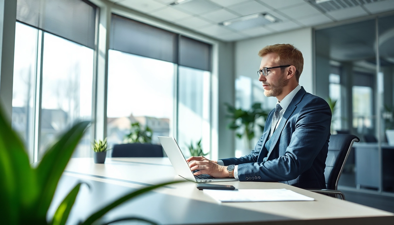 Headhunter Mannheim führt ein Vorstellungsgespräch in einem modernen Büro.