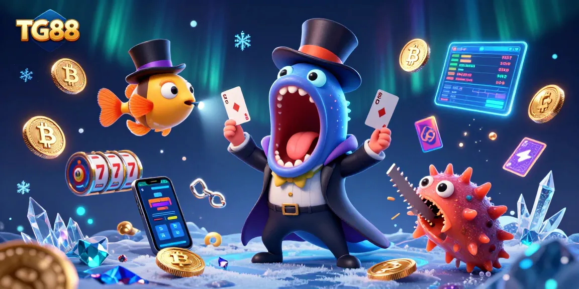 Experience big wins with TG88's vibrant casino games featuring a colorful sea scene.