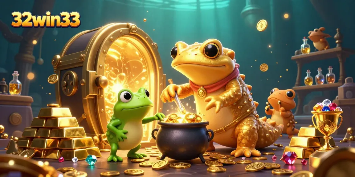 Discover winning strategies at 32win33, featuring an enchanting casino alchemy scene.