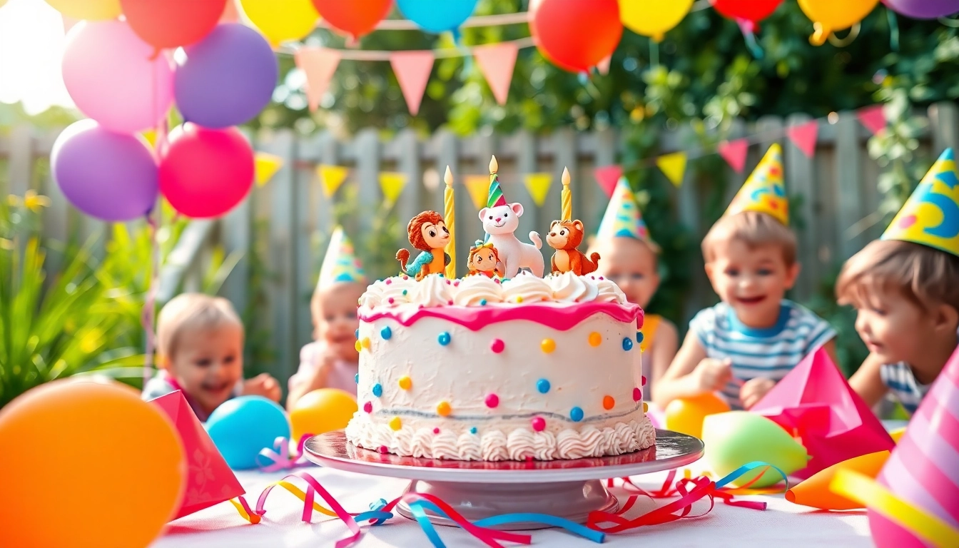 Kindergeburtstag 4 Jahre mit bunten Dekorationen und fröhlichen Spielen