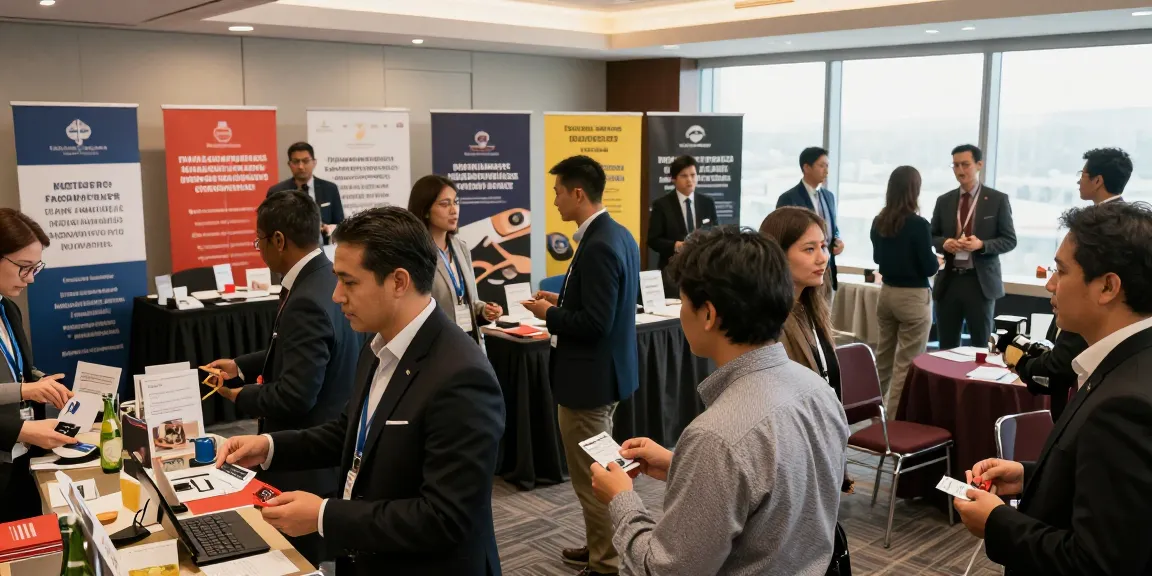 Business Netzwerk Schweiz event showcasing professionals networking and exchanging ideas for growth.