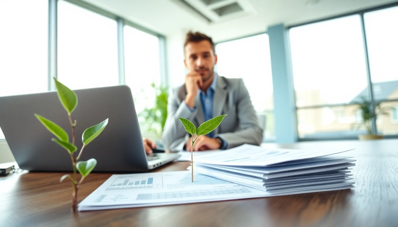 Schuldnerberater bietet professionelle Finanzberatung in einem modernen Büro.