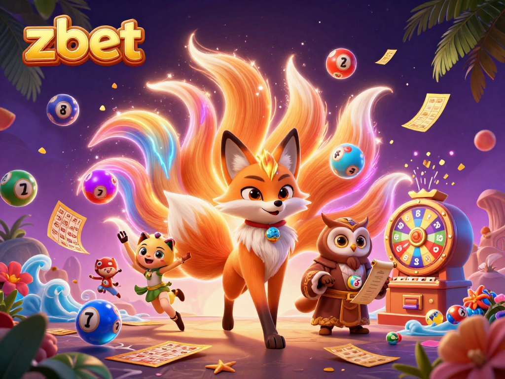 Experience thrilling gameplay with zbet as a nine-tailed fox spirit wields enchanting luck in a vibrant casino world.