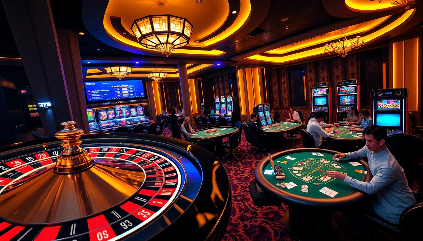 Experience the thrill of LC 88 with engaging poker games and vibrant casino visuals.