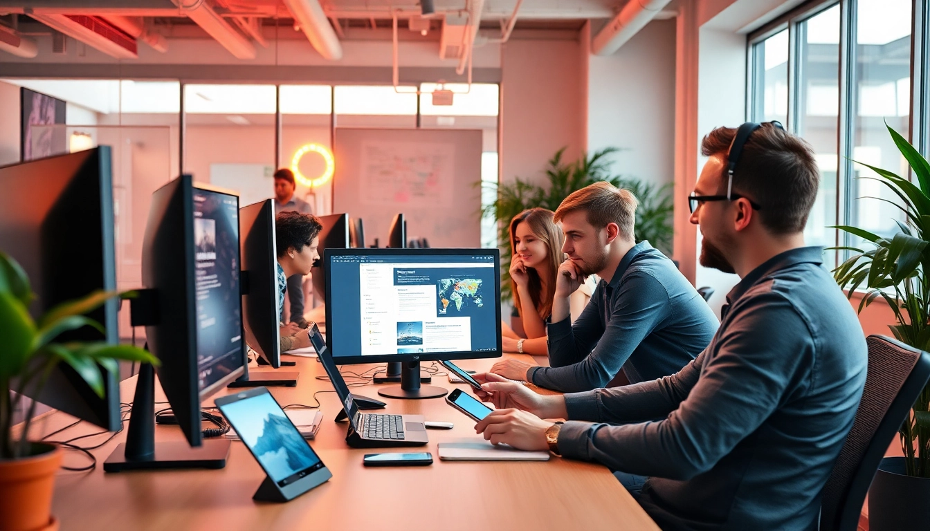 Optimieren Sie Ihre Digitales Marketing-Kampagnen in einem modernen Büro mit Technologien und innovativen Ansätzen.