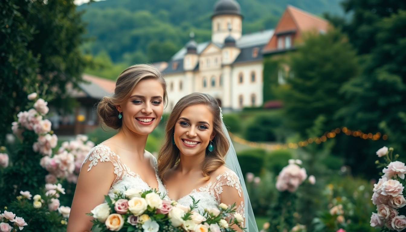 Hochzeitsfotograf München fängt ein Paar in einer romantischen bayerischen Landschaft ein.