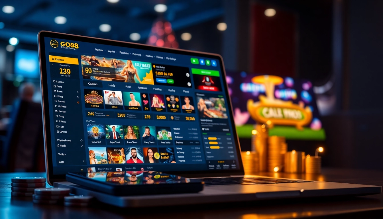 Access the thrilling online gambling platform at https://go8s.bio/, showcasing a vibrant user interface and exciting betting options.