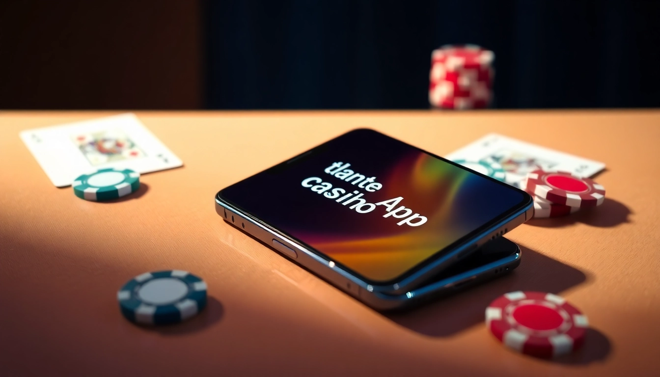 Entdecke die beste Casino App in Deutschland auf einem modernen Mobiltelefon mit einladender Benutzeroberfläche.
