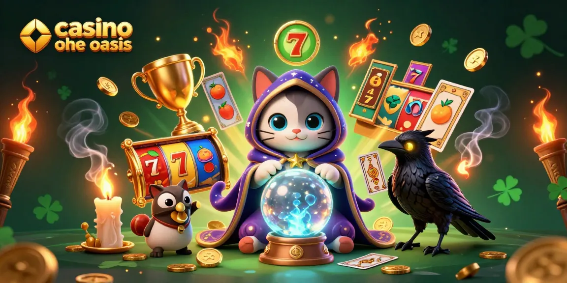 Play thrilling slots and jackpots at casino ohne oasis with animated mystic characters.