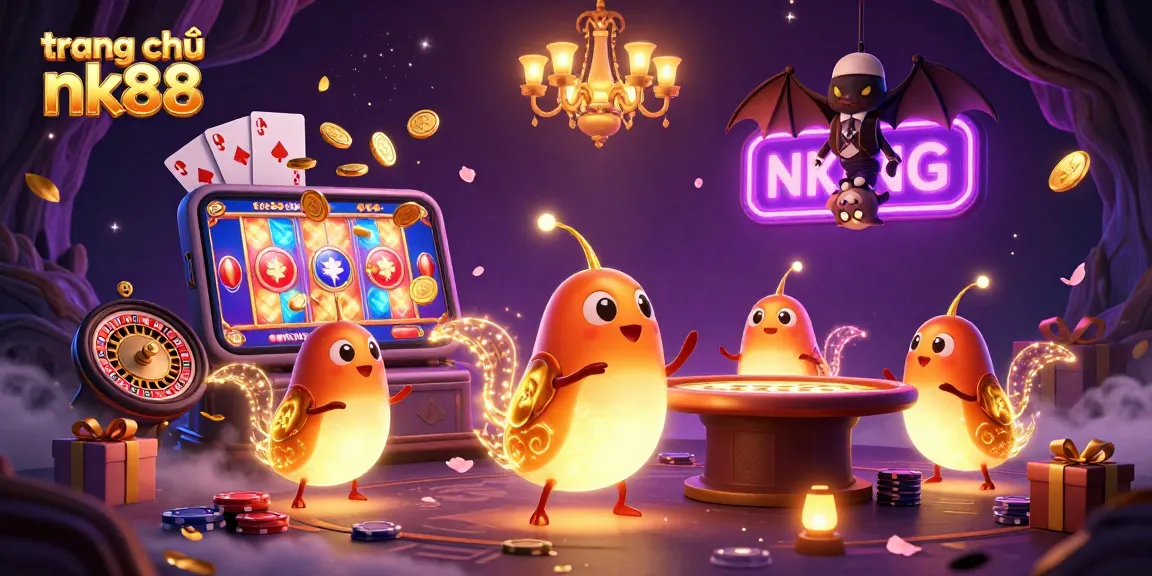 Win big with exciting games at trang chủ nk88 in a vibrant, animated casino scene.