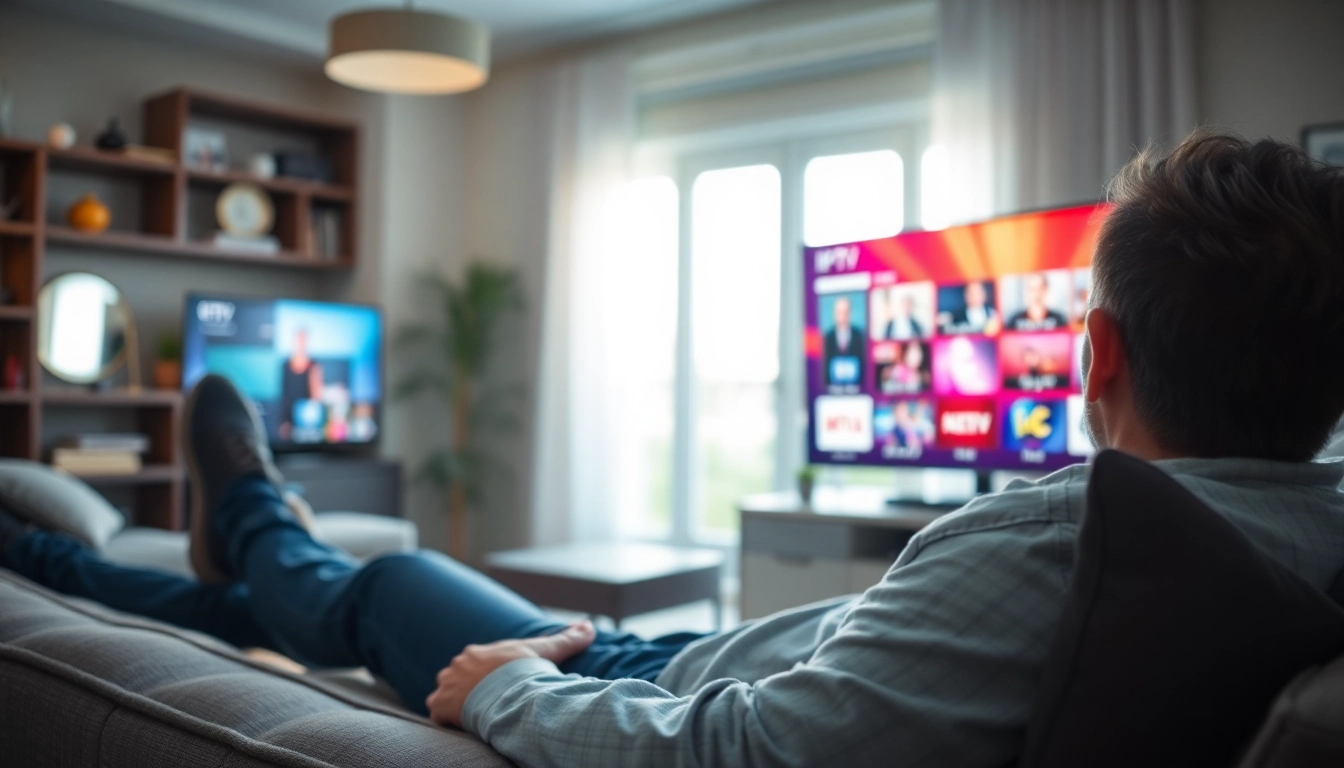 iptv kaufen und erfahren Sie die besten Angebote in einem gemütlichen Wohnzimmer.
