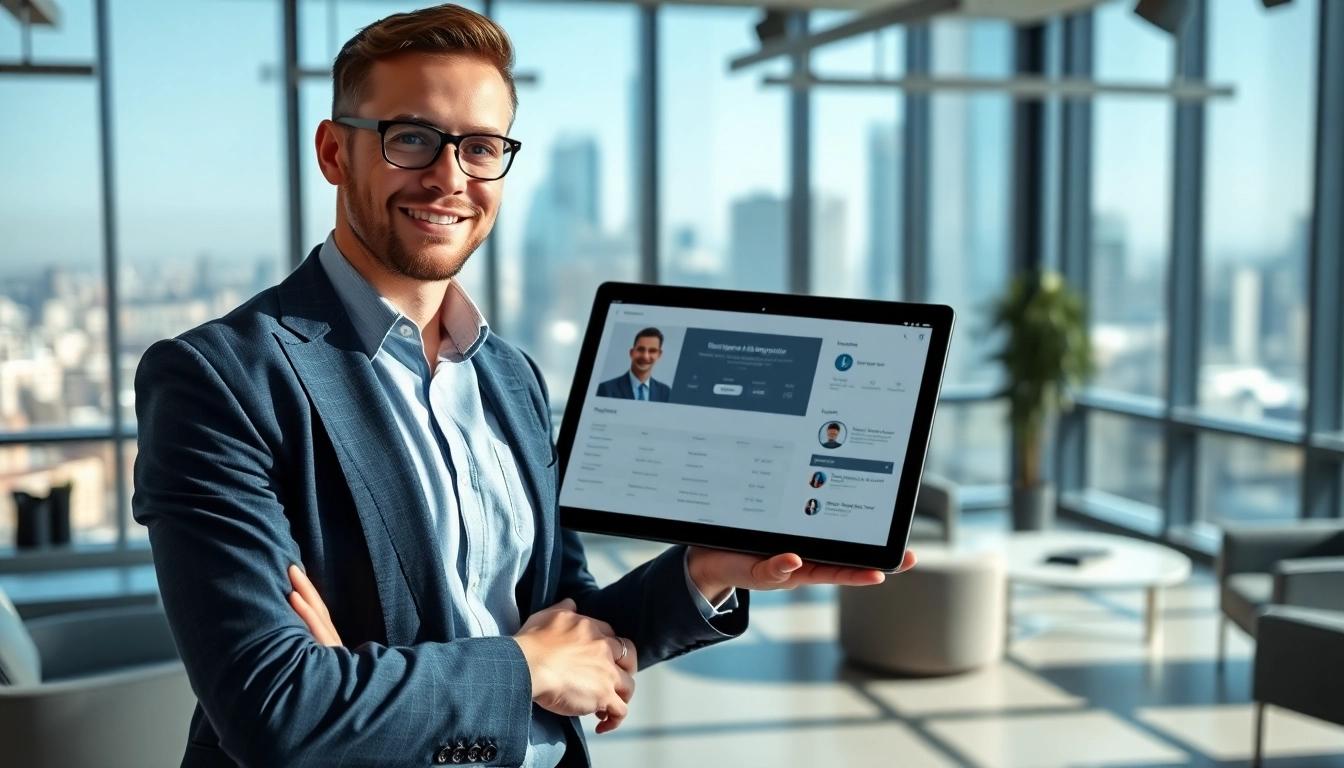 Headhunter Ingenieure treffen sich in einem modernen Büro.