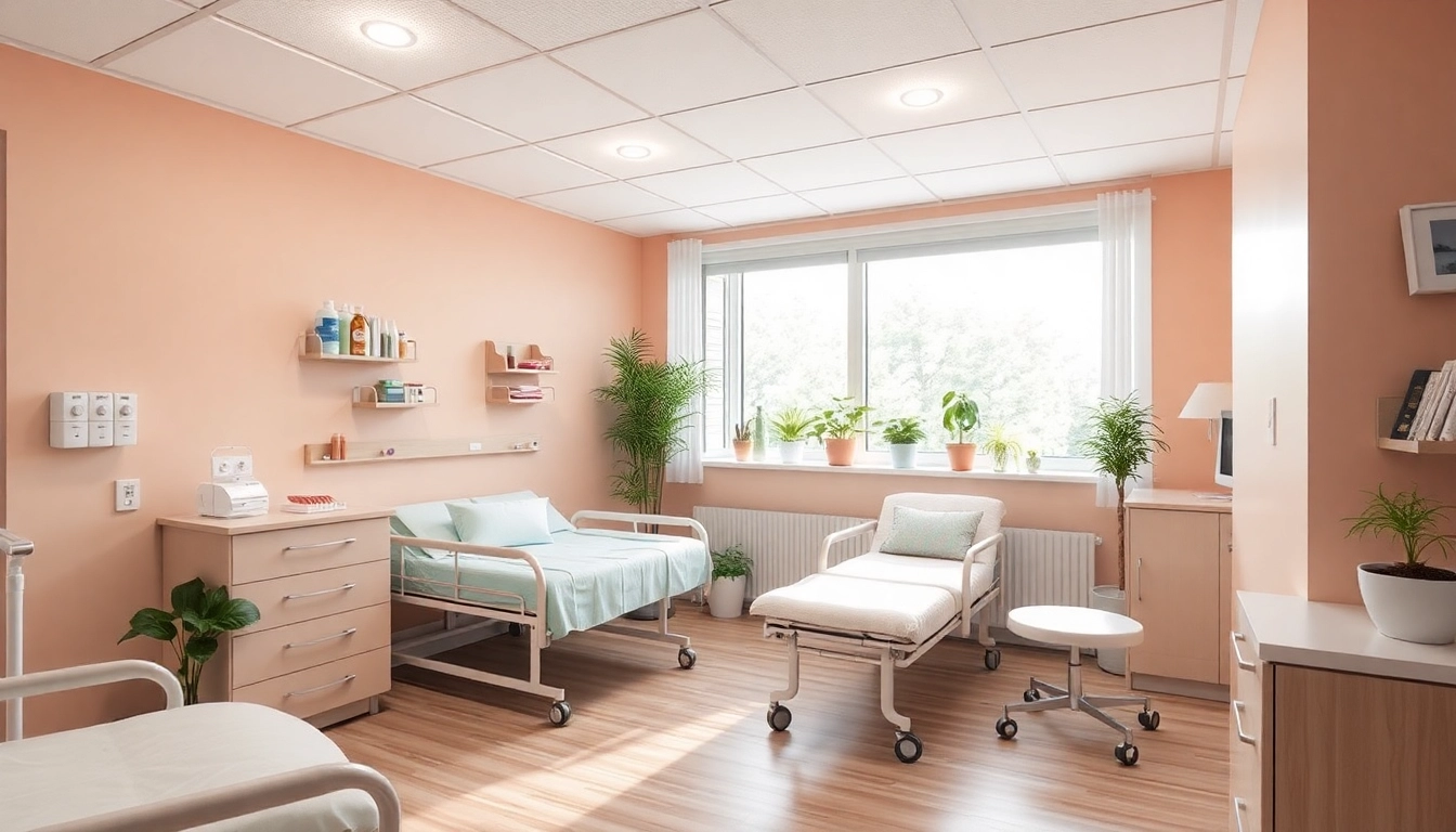 Pflegefachkraft Hameln kommuniziert mit einem Patienten in einem modernen Pflegeumfeld.