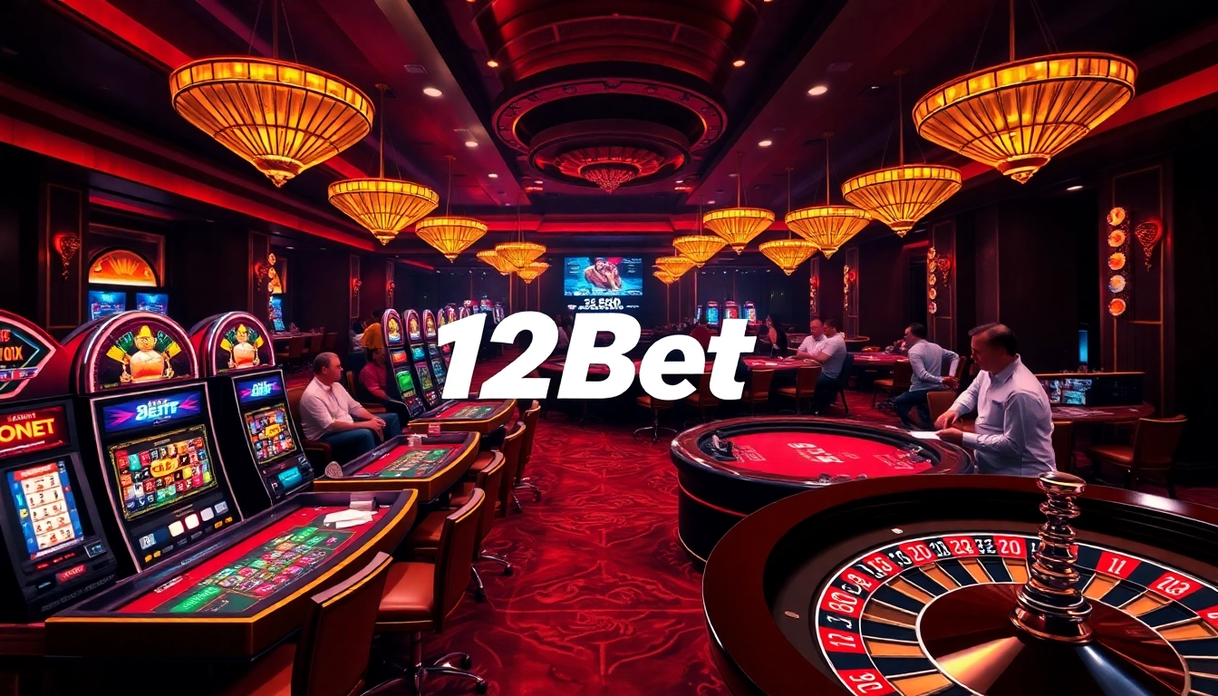 Players enjoying thrilling games at 12Bet's vibrant online casino interface.