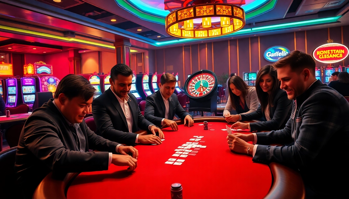 Experience high-stakes excitement at https://vaoluoitv.cv/ while playing poker in a luxurious casino setting.
