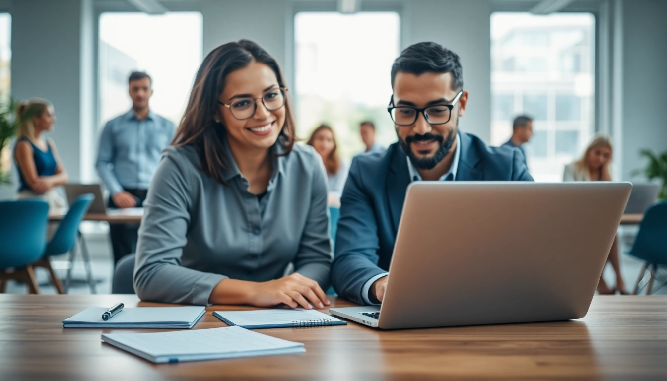 Headhunter Schweiz berät einen Klienten in einem modernen Büro mit einer professionellen Atmosphäre.