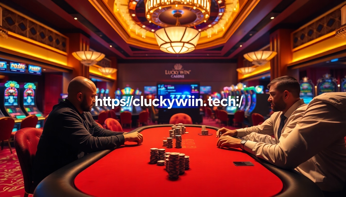 Experience luxury gaming at https://luckywin.tech/ with an exciting poker table scene.