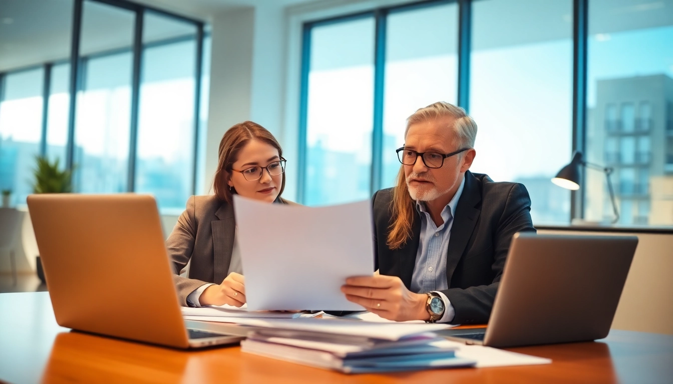 Erhalten Sie präzise Arbeitslosengeld Informationen von einem Berater in einem modernen Büro.
